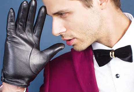 Riding A Motorcycle Driving Leather Gloves