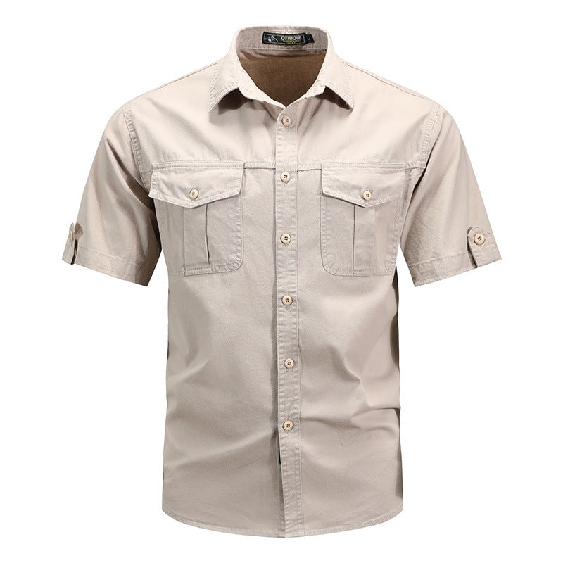 Men Short Sleeve High-end Shirt Size: M, L, XL, XXL, XXL, XXXXL, 5XL