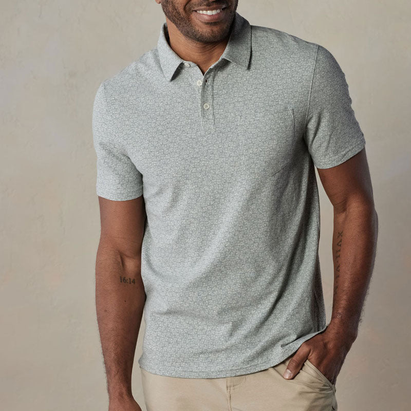Men's Lapel Short-sleeved T-shirt Polo Shirt