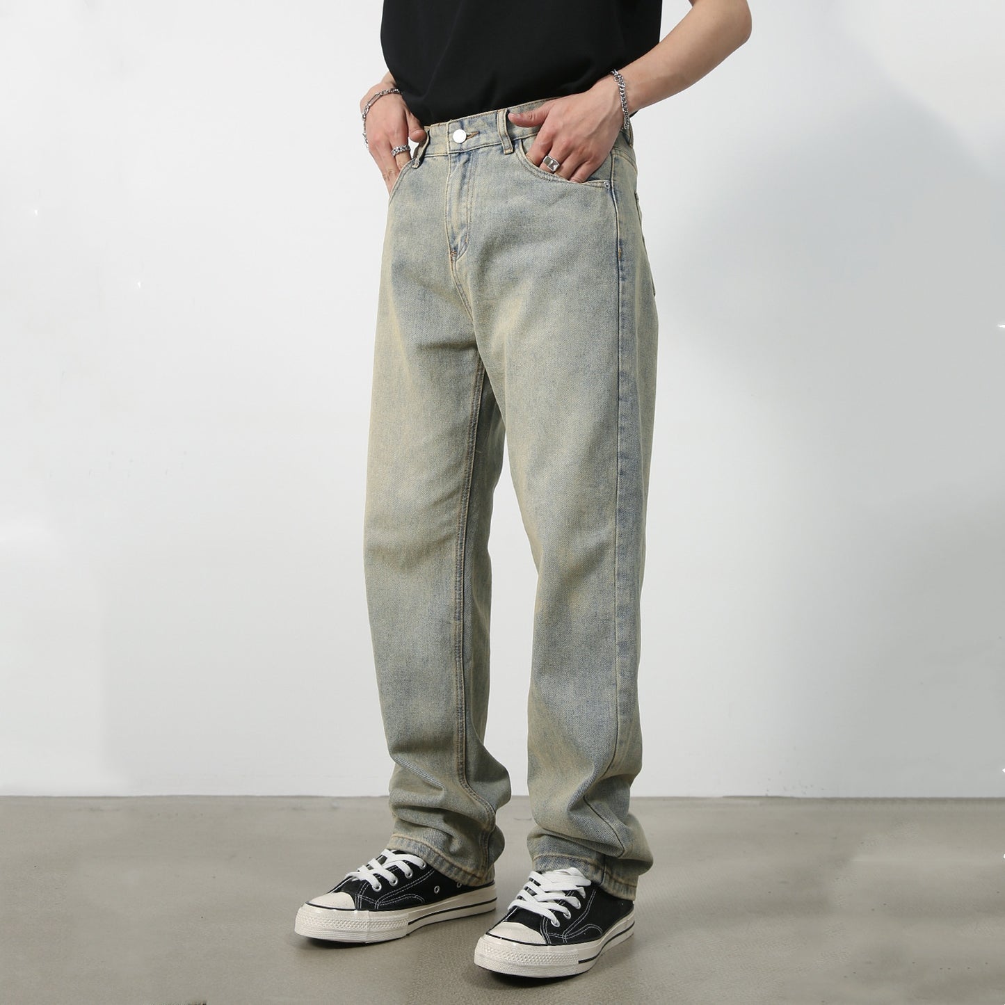 Men's Casual All-matching Loose Style Casual Trousers