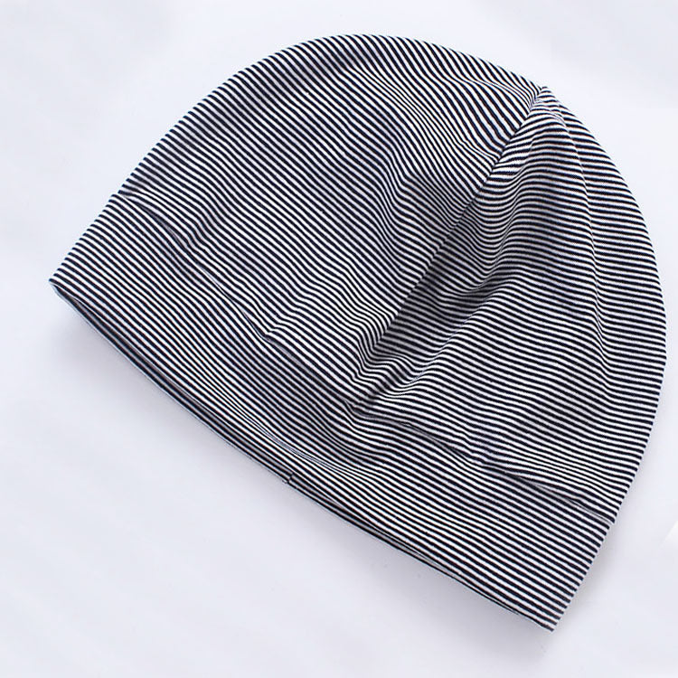 Breathable knitted men's and women's thin night cap
