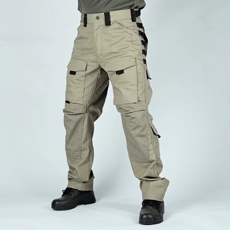 Camouflage Trousers Outdoor Multi-functional Pocket Wear-resistant Training Pants Size: S - XXXL