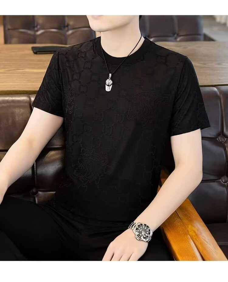High-end Avant-garde Fashion Men's Viscose T-shirt