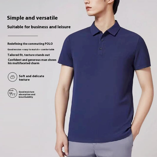 Work Clothes Lapel Short Sleeve