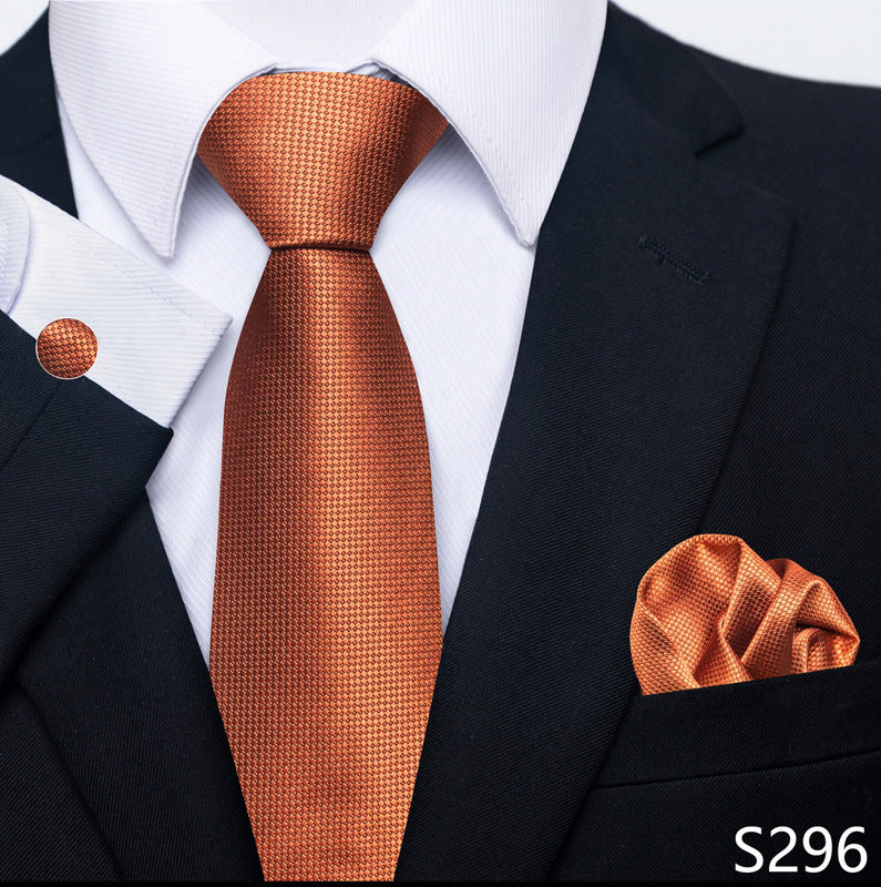 Men's Creative All-match Business Formal Wear Tie Scarf Cuff Set