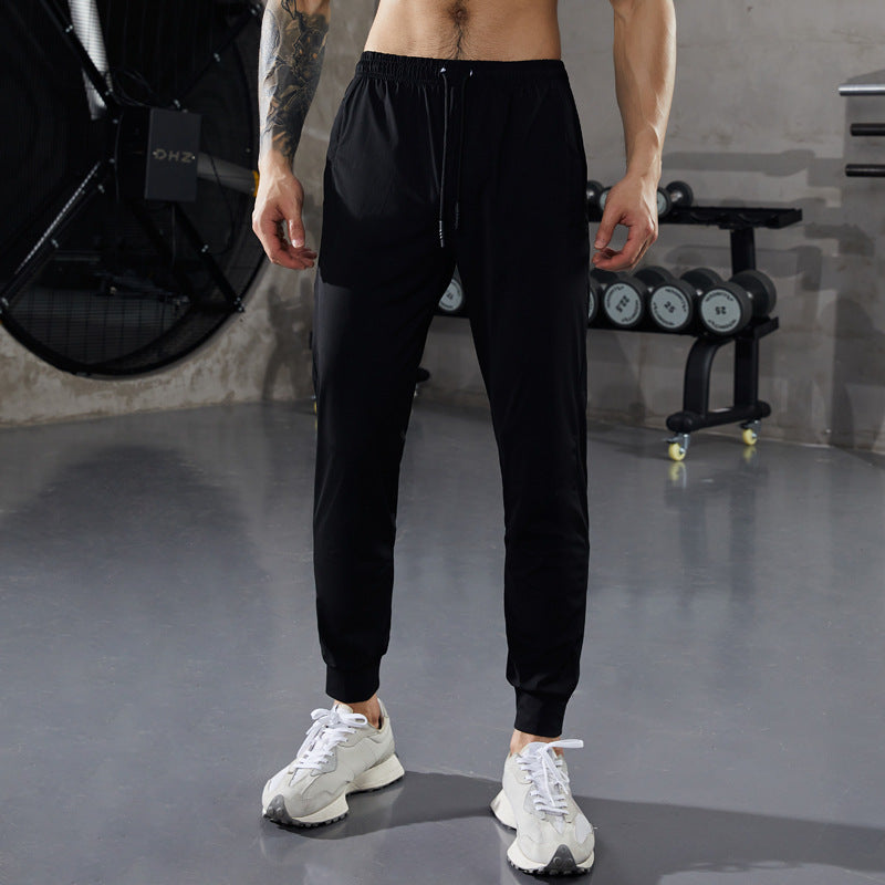 Ice Silk Leggings Men's Sports Pants Thin Trendy Size: M - 4XL