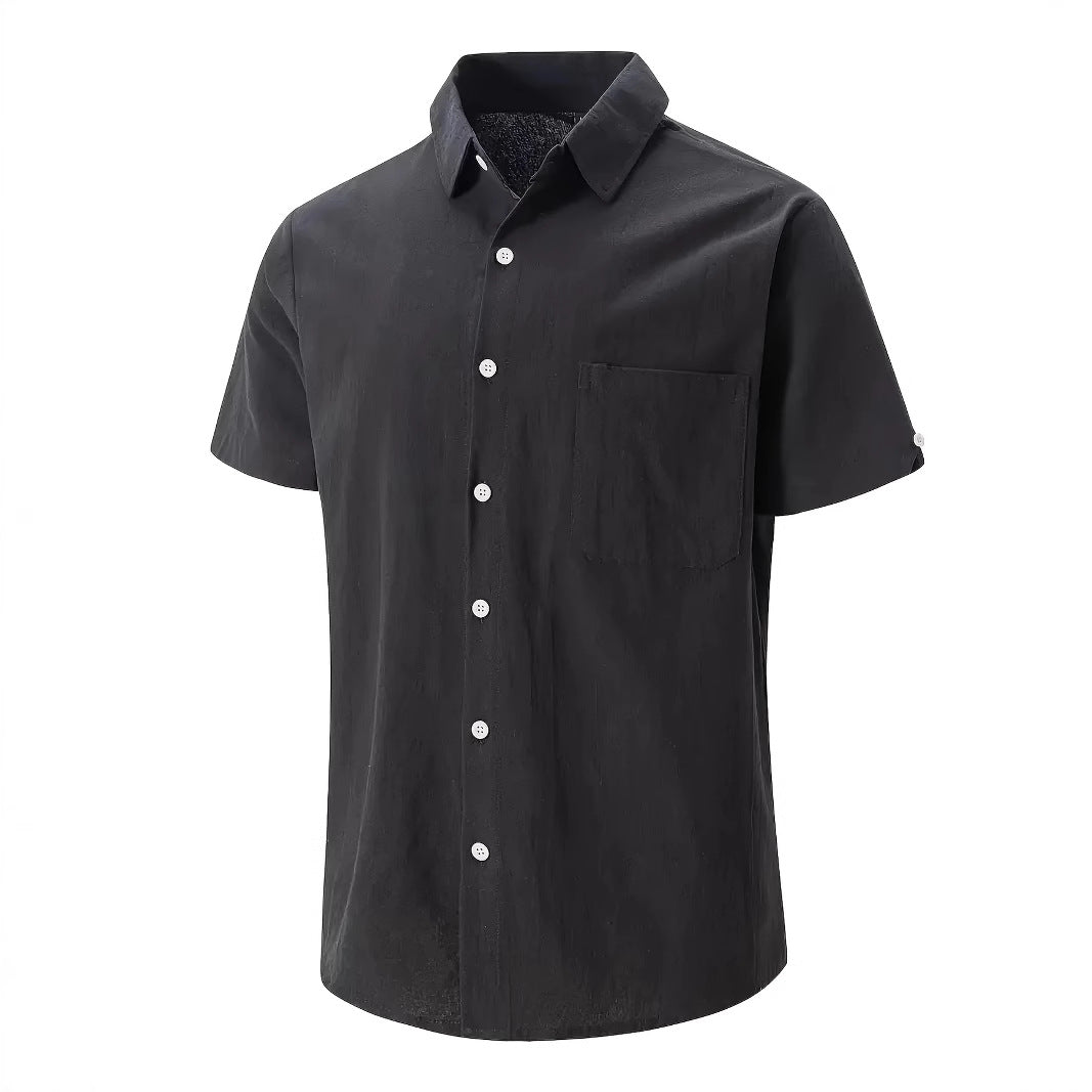 Young Men's Casual Short-sleeved Shirt