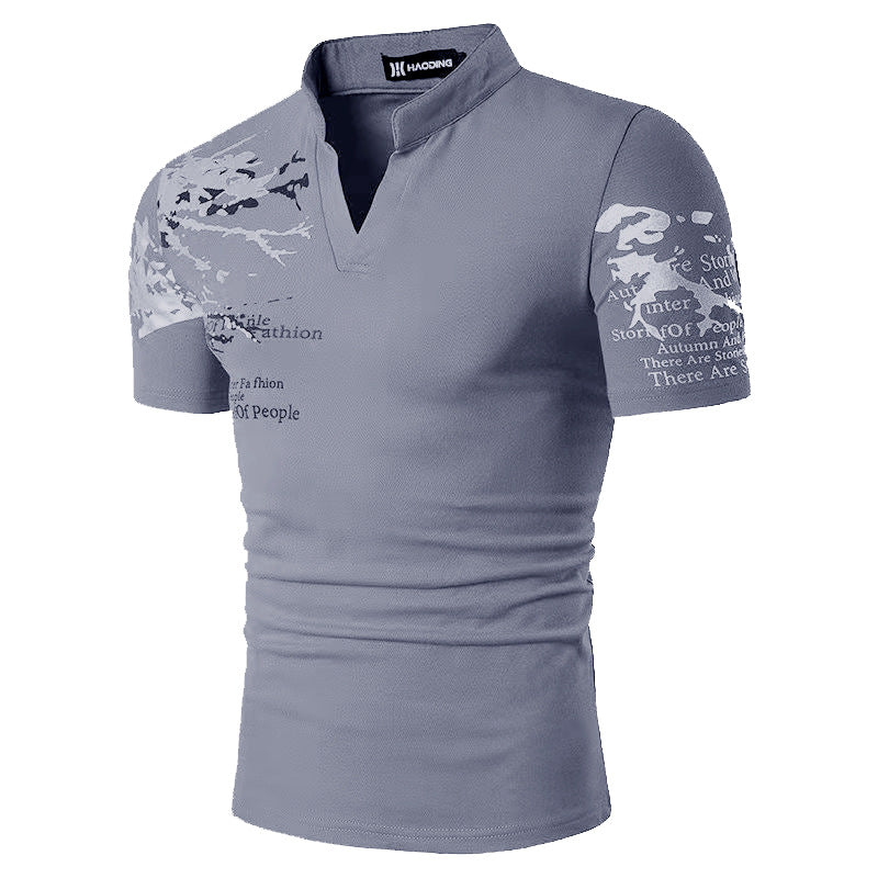 Mens Digital-Print Short-Sleeve Shirt