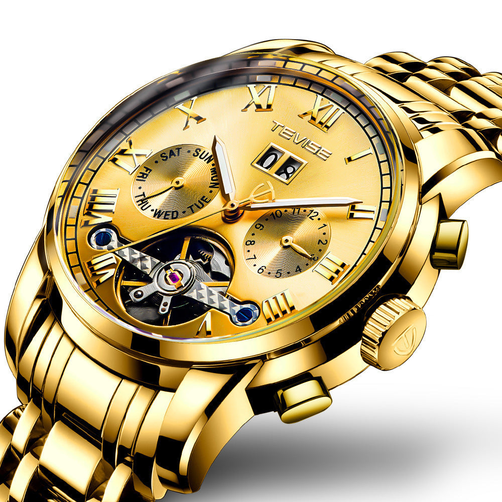 Waterproof Luminous Tourbillon Watch