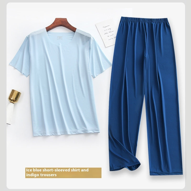 Summer Thin Homewear Suit Pajamas Size L - 5XL