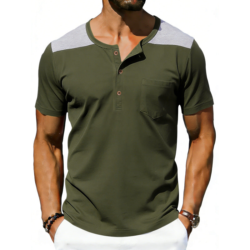 Mens Loose-fitting Breathable Short-sleeve T-shirt