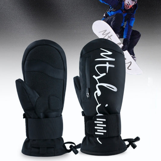 Ski Gloves Built-in Wristband Shock Absorption Veneer Warm Waterproof