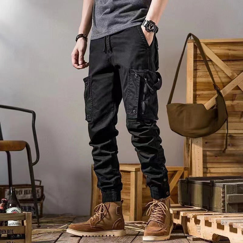 Workwear Pants Men's Straight Functional Outdoor Tactics Casual Pants Size: S - 5XL