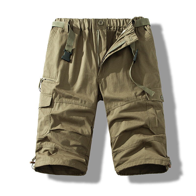 Summer Cotton Thin Cargo Shorts For Men, Size: M - 5XL