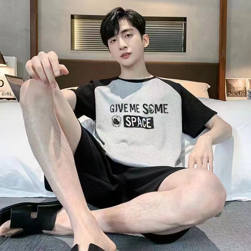 Men's Summer Short Sleeve Shorts Suit Style Loose Size L - 4XL