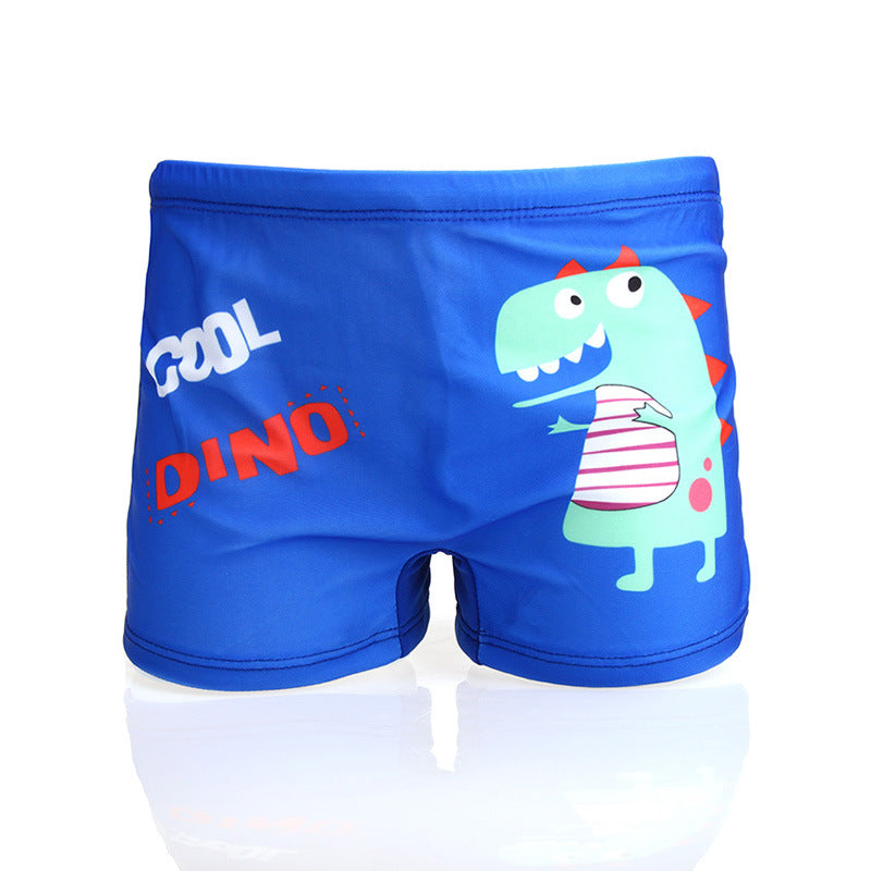 Boy's Cute Cartoon Swimming Trunks