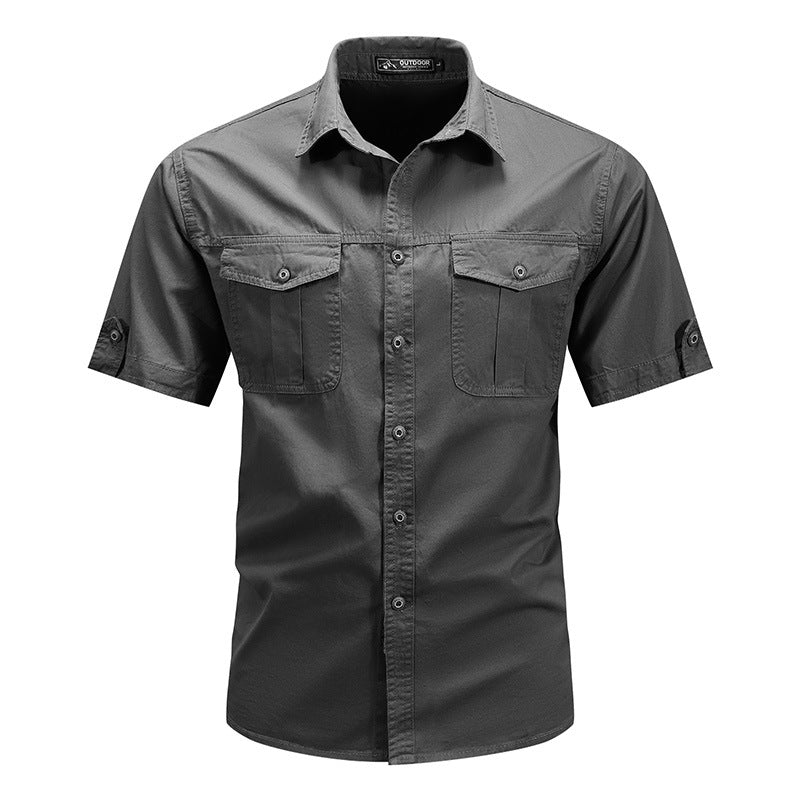 Men Short Sleeve High-end Shirt Size: M, L, XL, XXL, XXL, XXXXL, 5XL