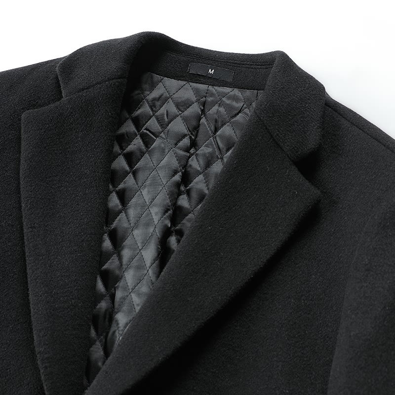 Casual Minimalist Slim Fit Mens Coat