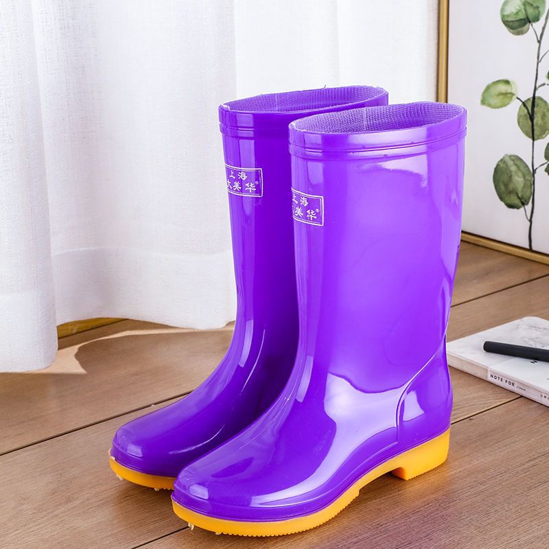 Wool Cotton Warm Non-slip Rain Boots Size: 36-41
