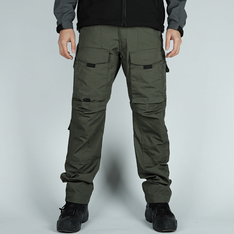 Camouflage Trousers Outdoor Multi-functional Pocket Wear-resistant Training Pants Size: S - XXXL