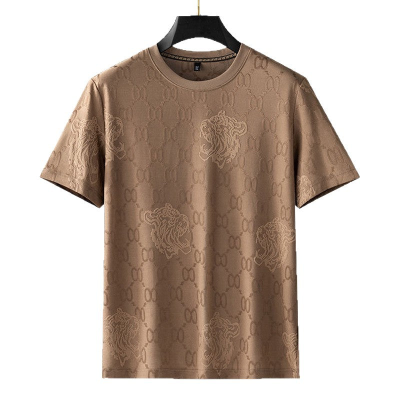 High-end Avant-garde Fashion Men's Viscose T-shirt