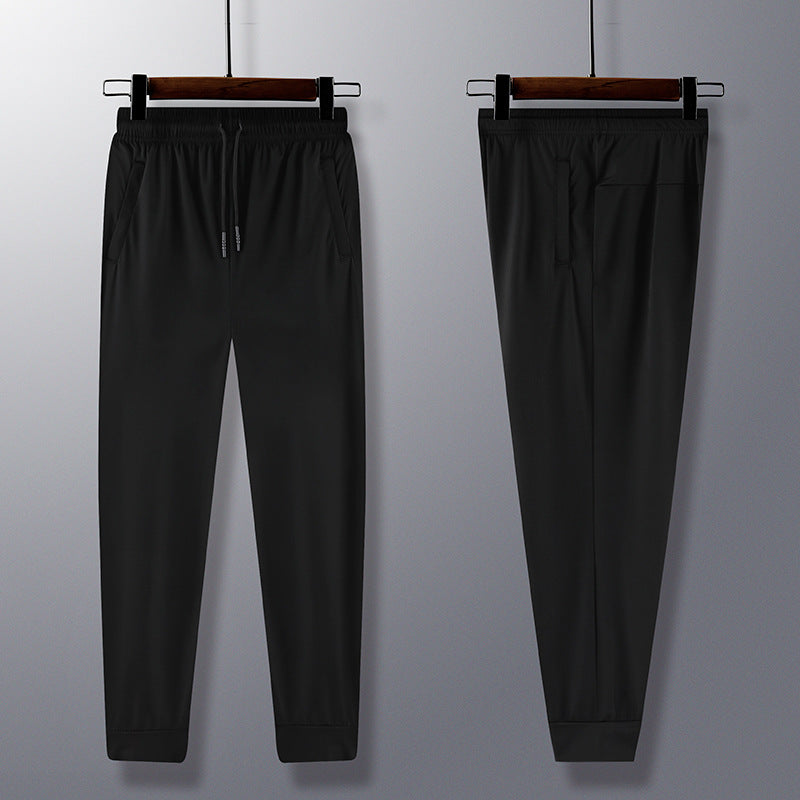 Ice Silk Leggings Men's Sports Pants Thin Trendy Size: M - 4XL