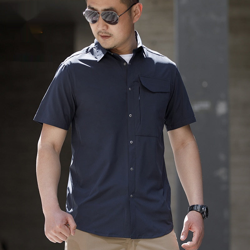 Men's Thin Breathable Casual Half Sleeve Shirt