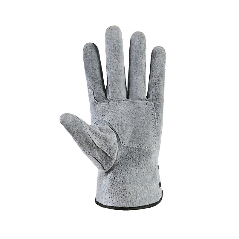 Arc-welder's Gloves Short Work Welding Labor Protection Leather Gloves