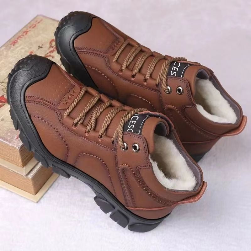 Outdoor Thermal Shoes With Front Laces