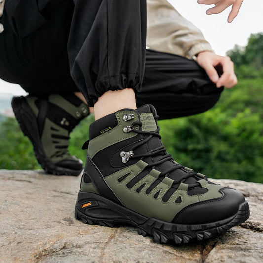 High Top Lace Up Boots For Autumn And Winter