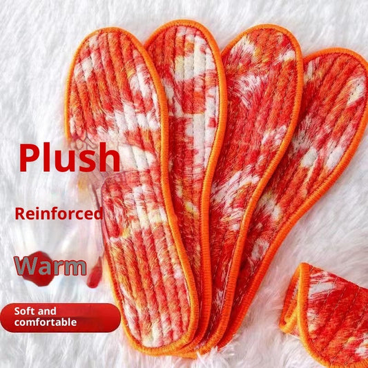 Integrated Soft Felt Thermal Insole Winter Thickened Velvet Padded