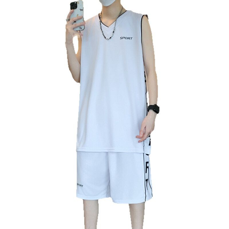 Basketball Wear Short Sleeve Vest Leisure Sports Suit