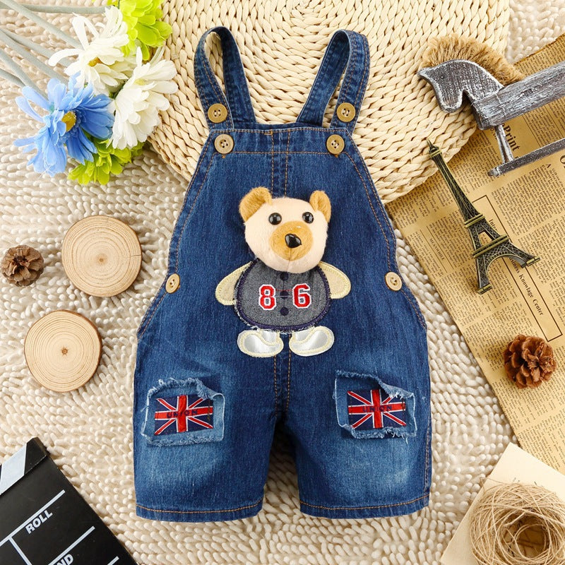 Baby, Toddler summer denim overalls