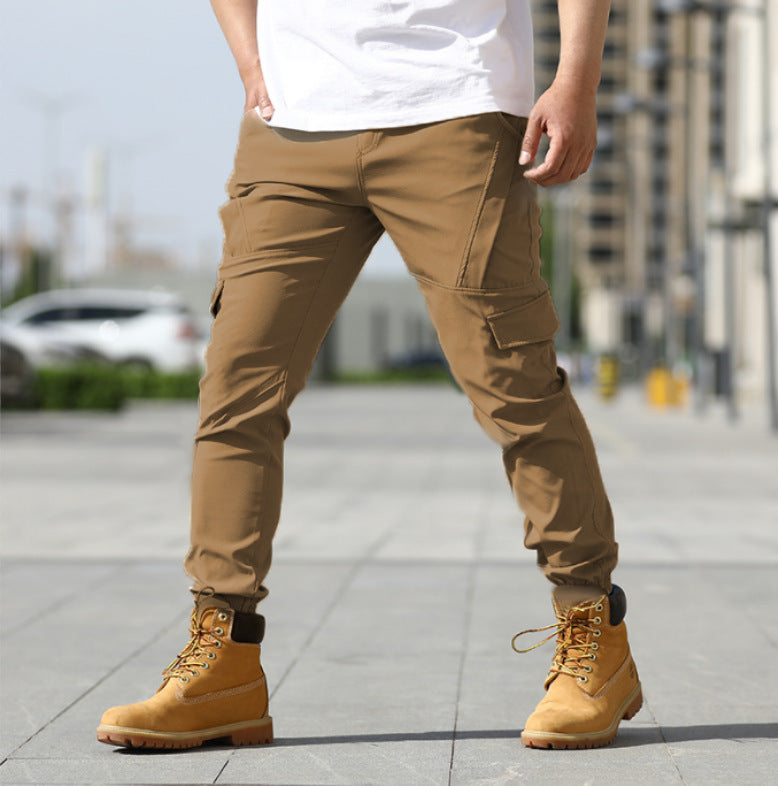 Men's Multi-pocket Cargo Pants Casual Sports Trousers Size: S - 3XL