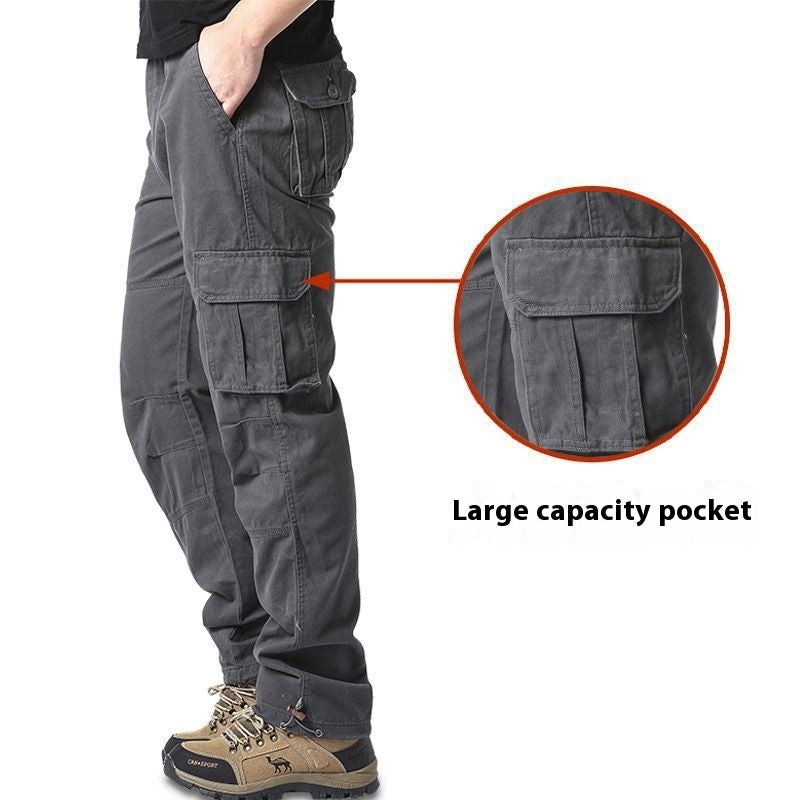 Men's Multi-pocket Cotton Cargo Pants Size: M - 5XL