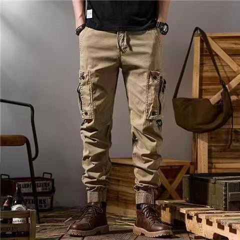 Workwear Pants Men's Straight Functional Outdoor Tactics Casual Pants Size: S - 5XL