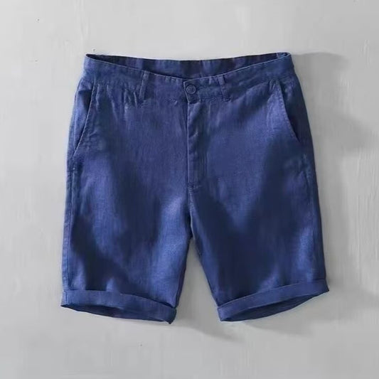 Men's Casual Solid Color Fifth Pants Breathable Shorts