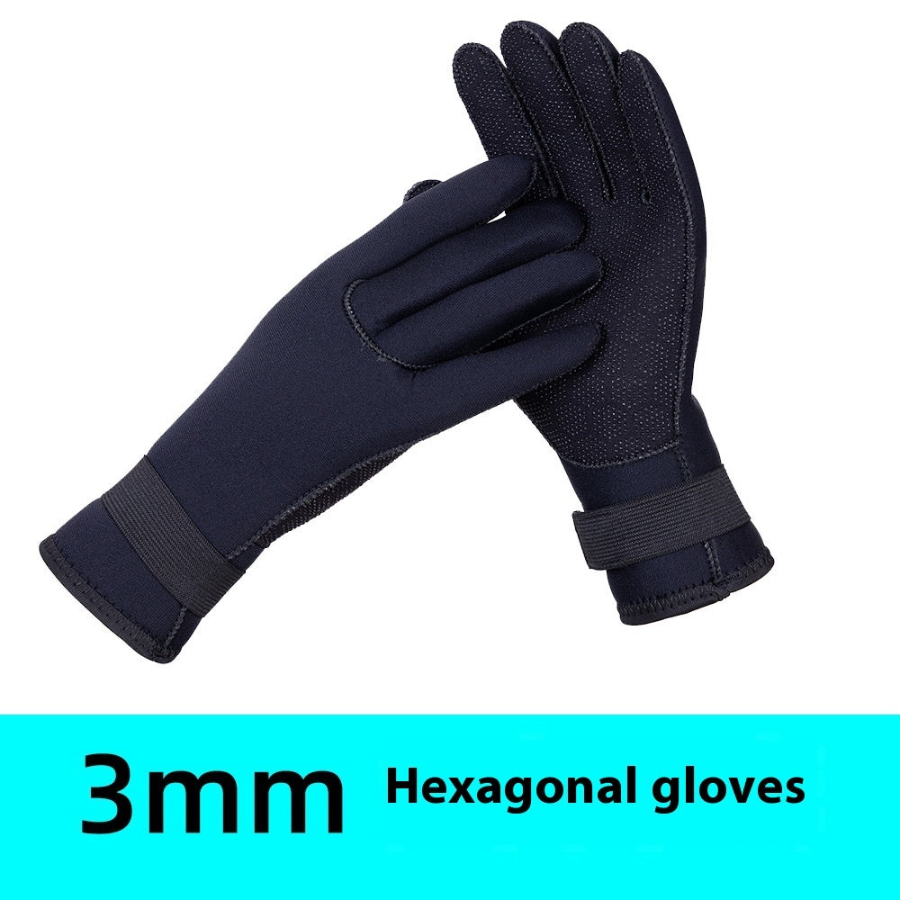 5MM Professional Diving Mittens Swimming Surfing Cold-proof