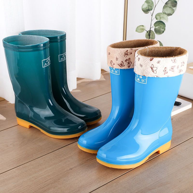 Wool Cotton Warm Non-slip Rain Boots Size: 36-41