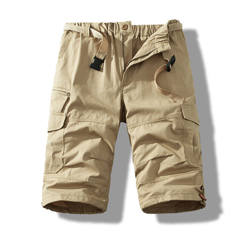 Summer Cotton Thin Cargo Shorts For Men, Size: M - 5XL