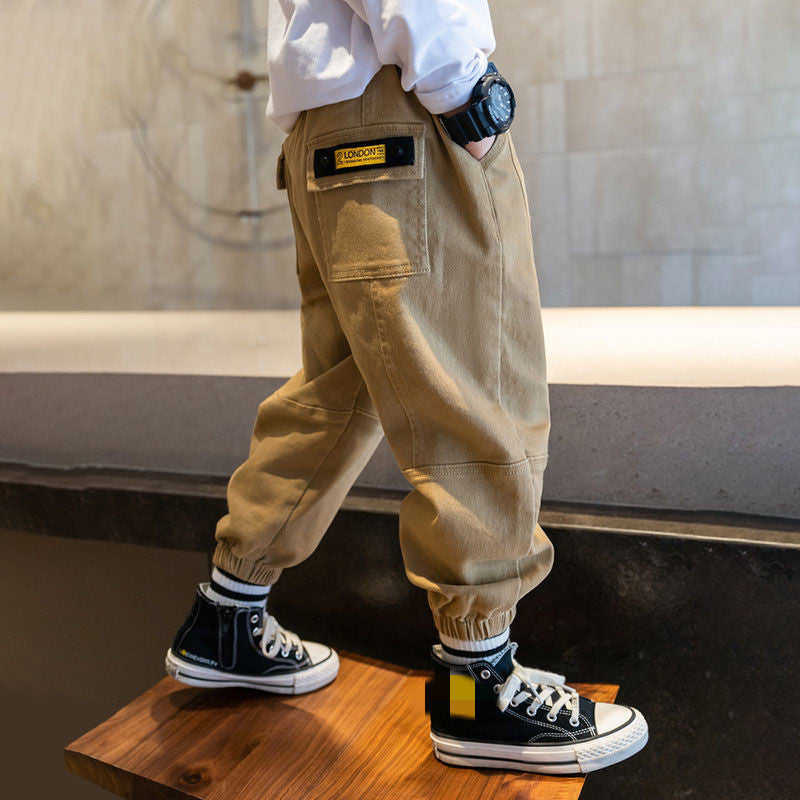 Boys' Middle And Older Children's Overalls Trousers