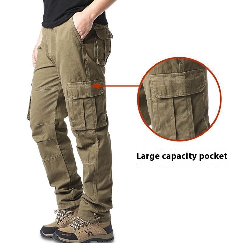 Men's Multi-pocket Cotton Cargo Pants Size: M - 5XL