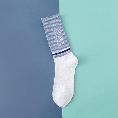 Mens Mid-calf Socks Breathable Sweat-absorbing All Season