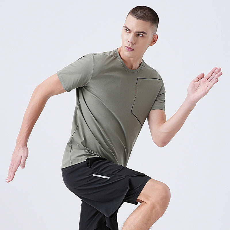 Mens Casual Sports T-Shirt With Short Sleeves New Summer Style