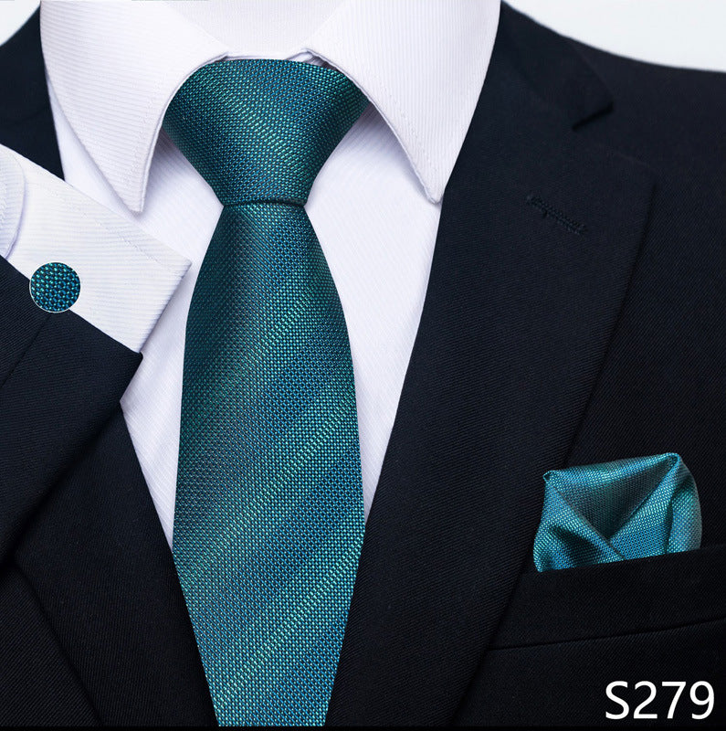 Men's Creative All-match Business Formal Wear Tie Scarf Cuff Set