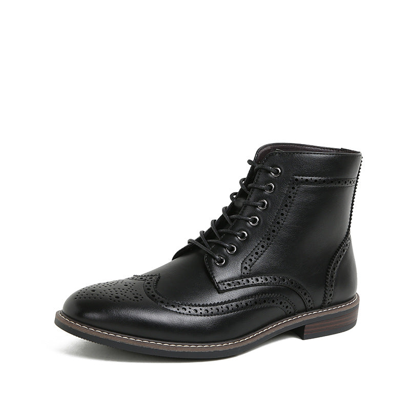 Autumn And Winter New Retro High-top Men's Work Ankle Boots