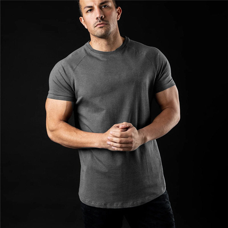 Tech Fabric Springsummer T-shirt For Outdoor Sports Mens/Teens Crew-neck Short-sleeve Quick-drying Top