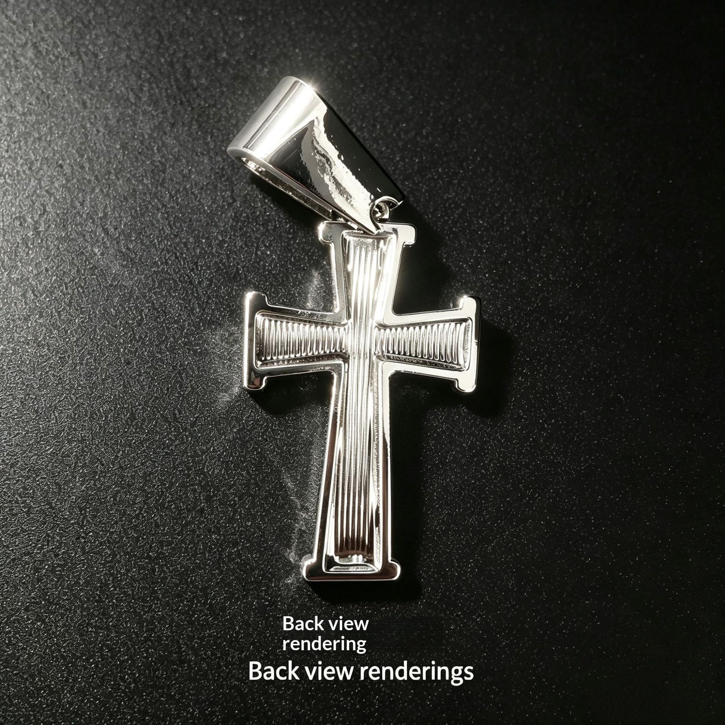 Fashionable Rhinestone Pendant Cross Necklace