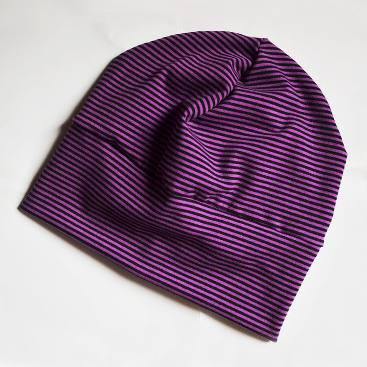 Breathable knitted men's and women's thin night cap