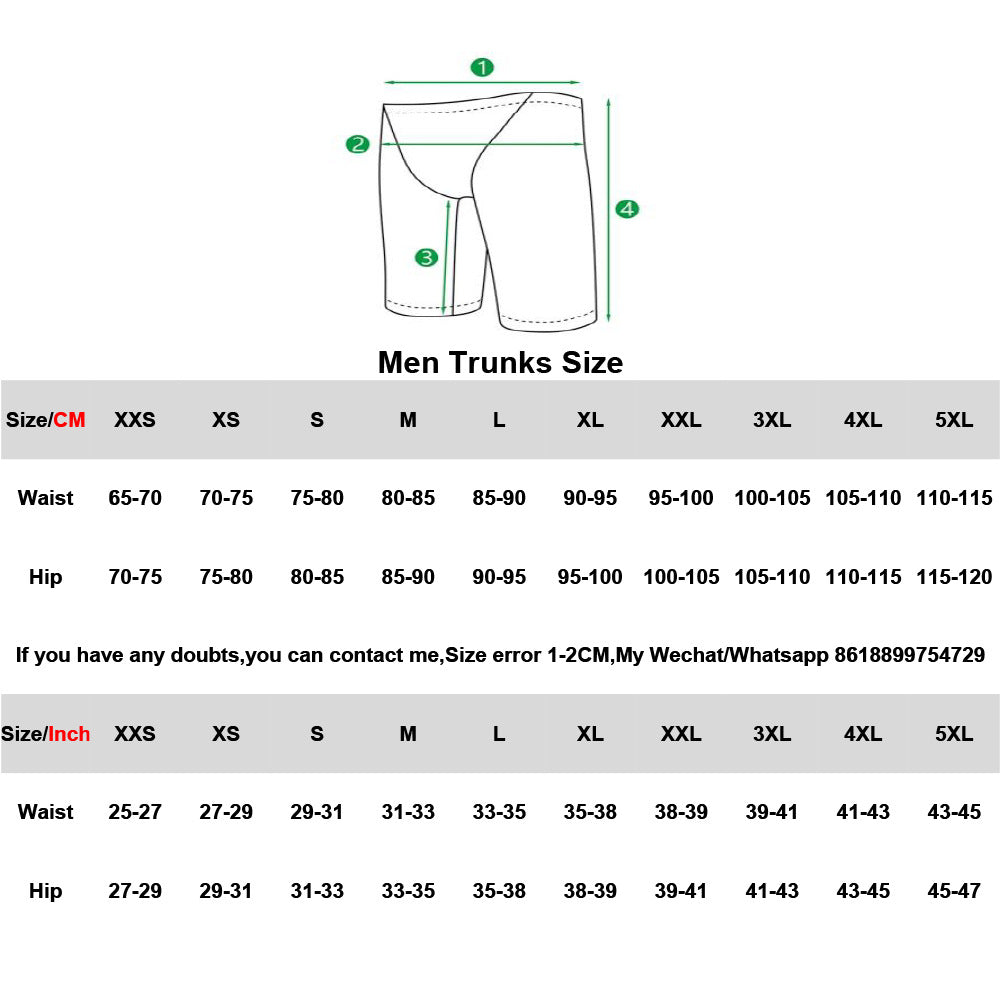 Men and boys Swimming Trunks Breathable Ice Silk Feeling Quick-dry Pants Swimming Equipment Summer, Sizes: 2XS to 5XL